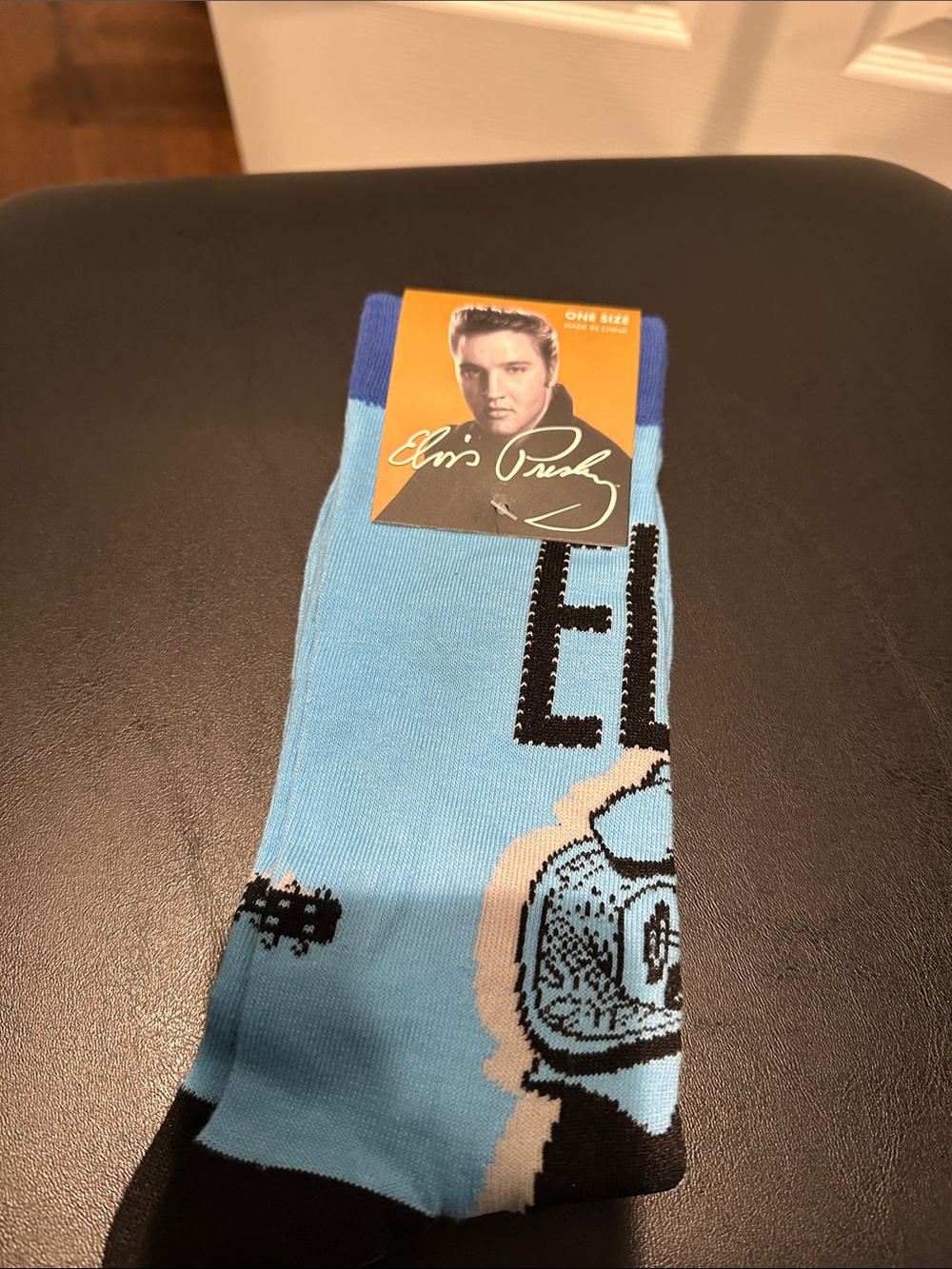 Light Blue Graphic Men's Socks - Collection